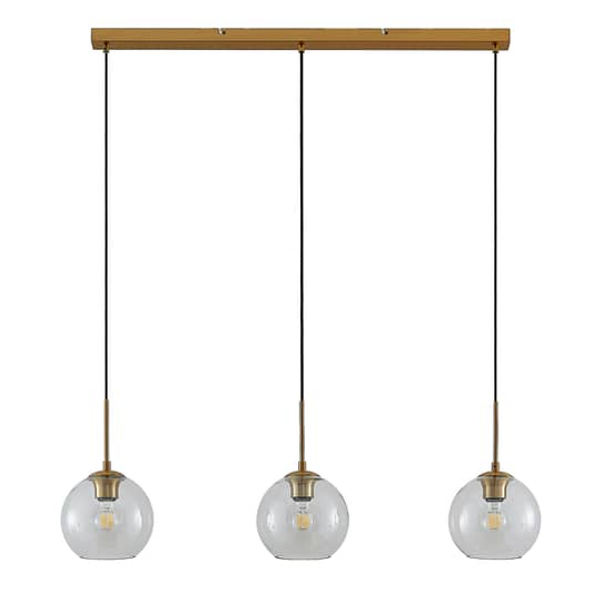 Lindby Grady hengiljós í B-flokki með glerskjám, hengiljós, loftlampi, hengilampi 