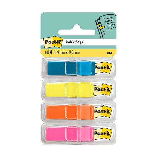 Post-it® Index Haftstreifen, Mini, 11,9 mm x 43,2 mm, 35 Haftstreifen/Spender