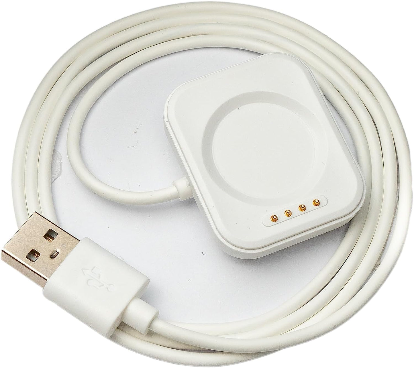 SYSTEM-S USB 2.0 Kabel 100 cm Ladekabel für Oppo Band 3 Pro 3 2 Smartwatch in Weiß