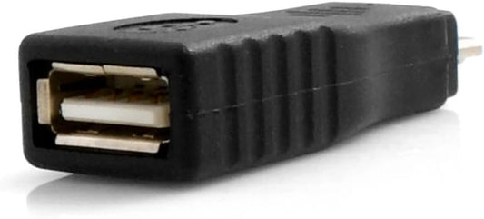 SYSTEM-S Micro USB karlkyns í USB gerð A kvenkyns OTG millistykki fyrir ferðina