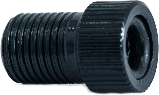 System-S millistykki fyrir ventla, millistykki fyrir Presta í Schrader, frá hjólaventli í bílaventla