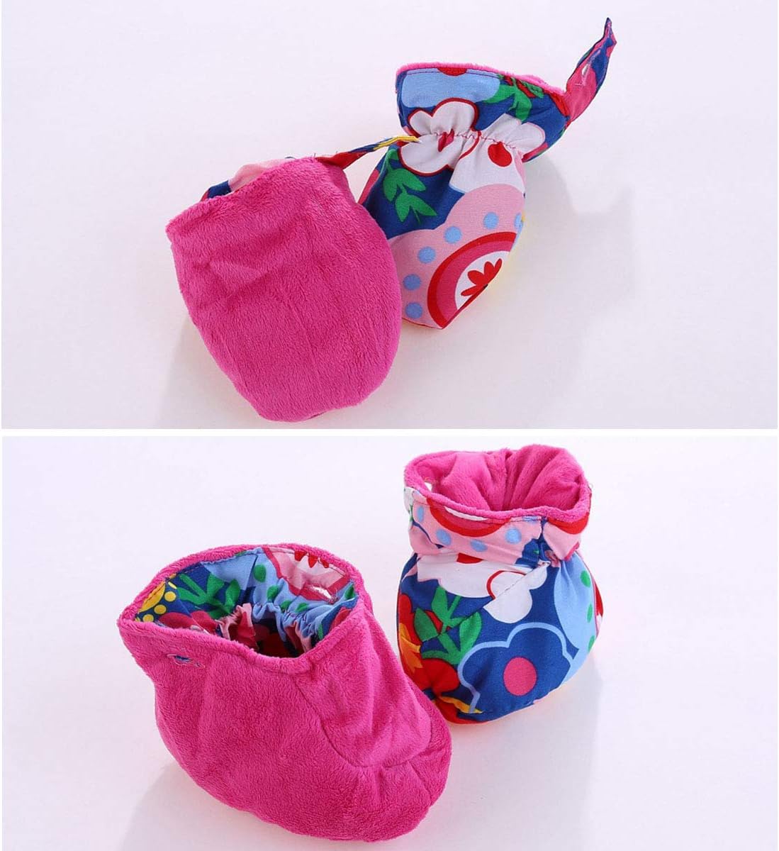 Baby Winter Overall with Hood, Snowsuits with Gloves and Booties, Girls' and Boys' Warm Clothing Set 