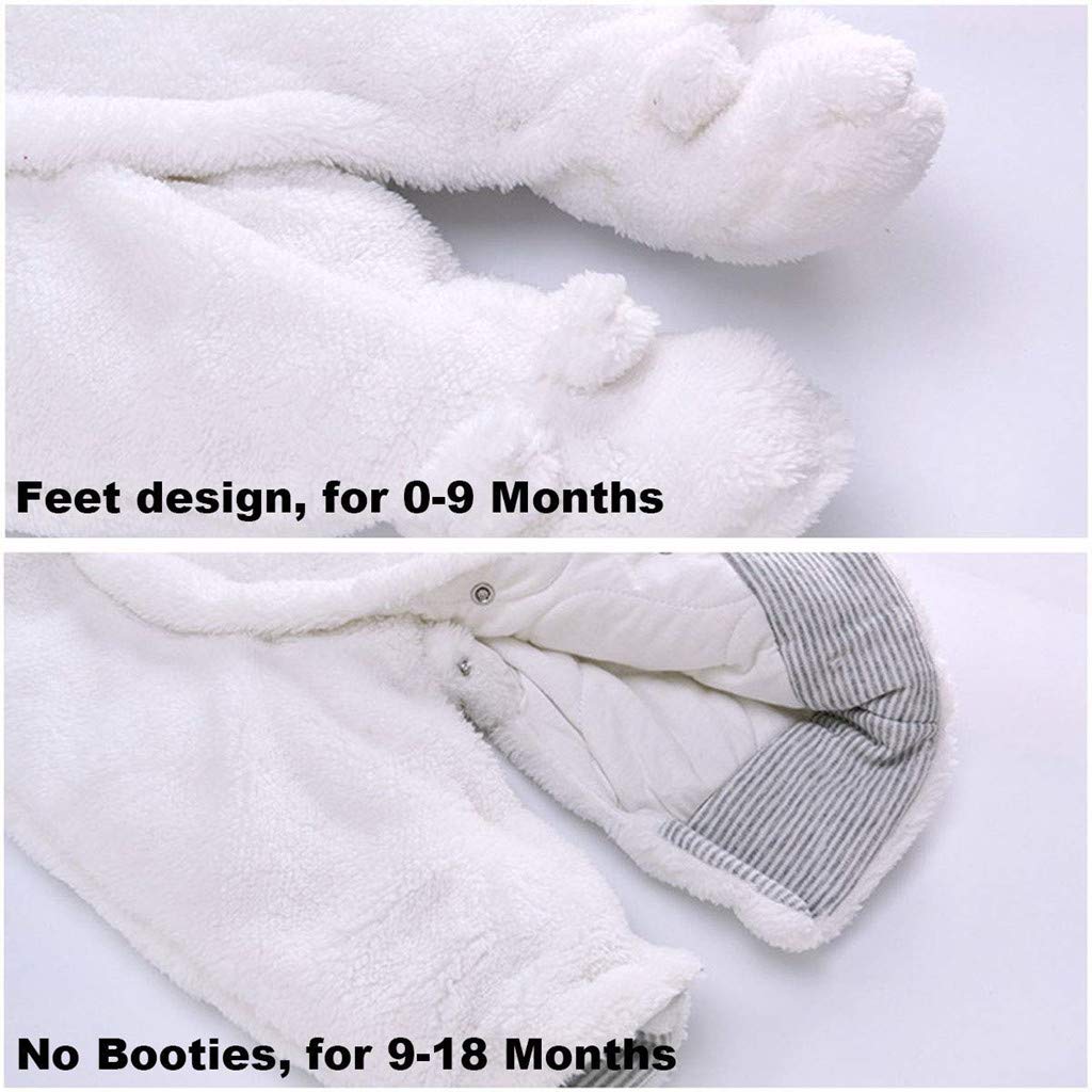 Vetrarsnjógalli fyrir börn, spariföt fyrir stráka og stelpur, eitt stykki með hettu, snjógallasett fyrir smábörn, þykkt og hlýtt, blátt, 3-6 mánaða 