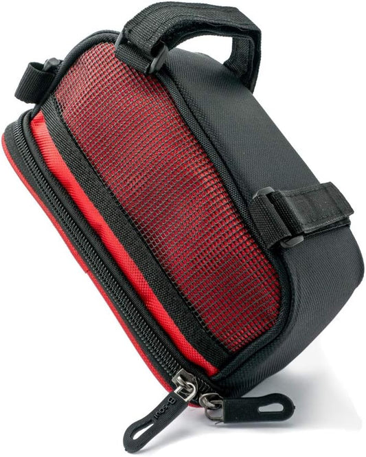 SYSTEM-S Fahrrad Tasche Halterung in Rot Befestigung für Smartphone