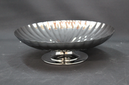 B-flokks Georg Jensen Bernadotte skál með fæti, ávaxtaskál