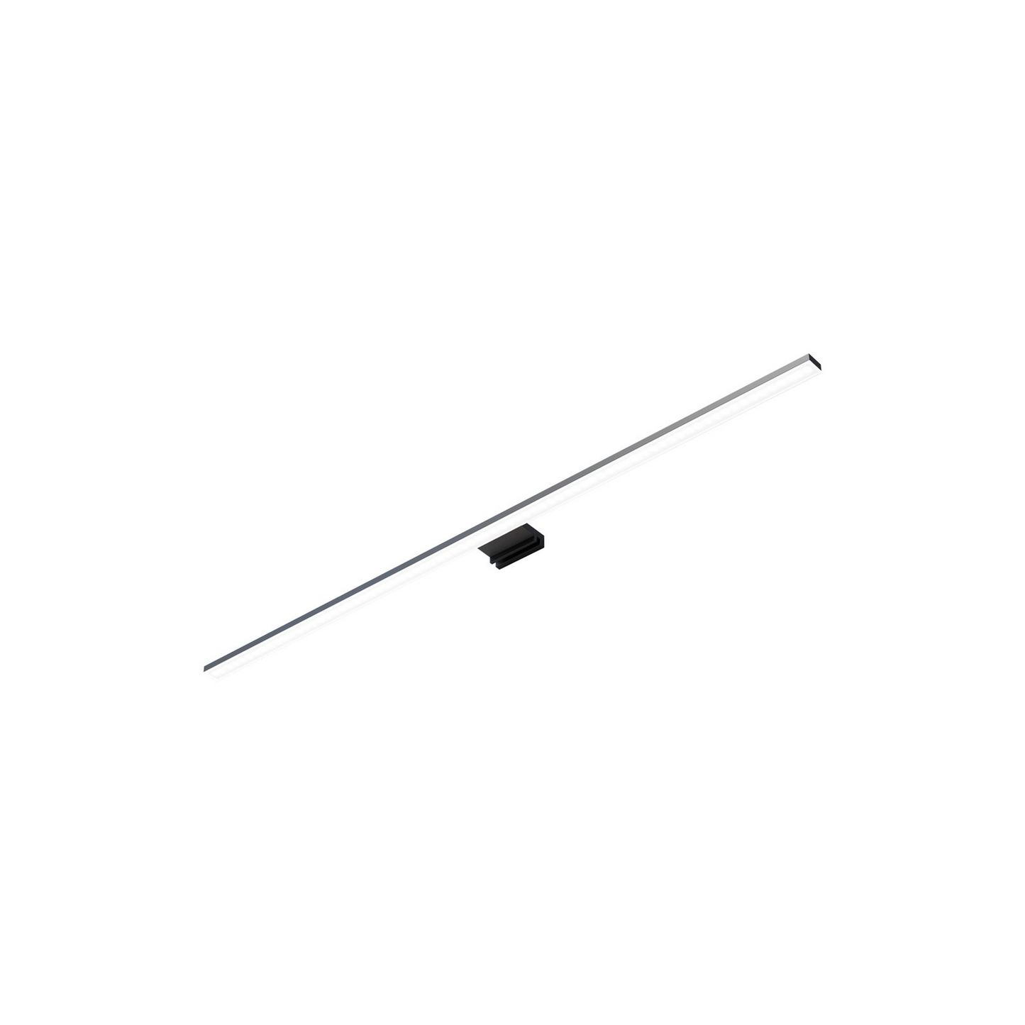 B-flokks LED spegilljós Triga IP44 svart 80cm, 4000 K vegglampi