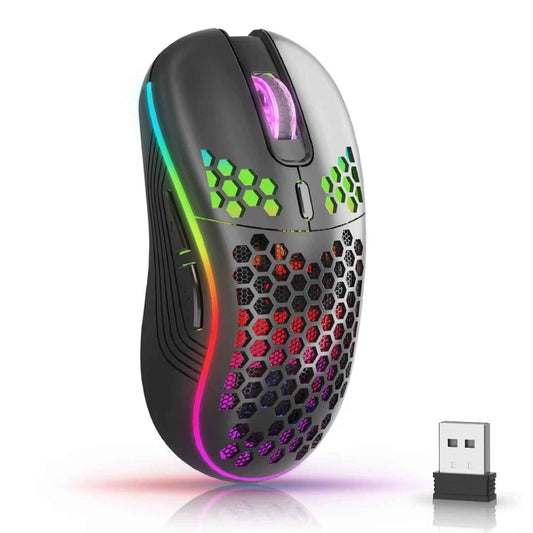 2.4G Wireless Mouse with RGB Backlit 6-Button 3-Speed ​​DPI