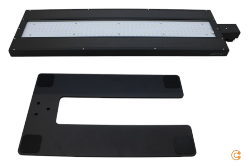 Arcchio Finix LED gólflampi í B-flokki, svartur, 100W, dimmanlegur. Sjá texta/mynd.