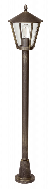 Albert götuljós af gerðinni B, gerð 4129, útilampi, gólflampi E27, brúnn