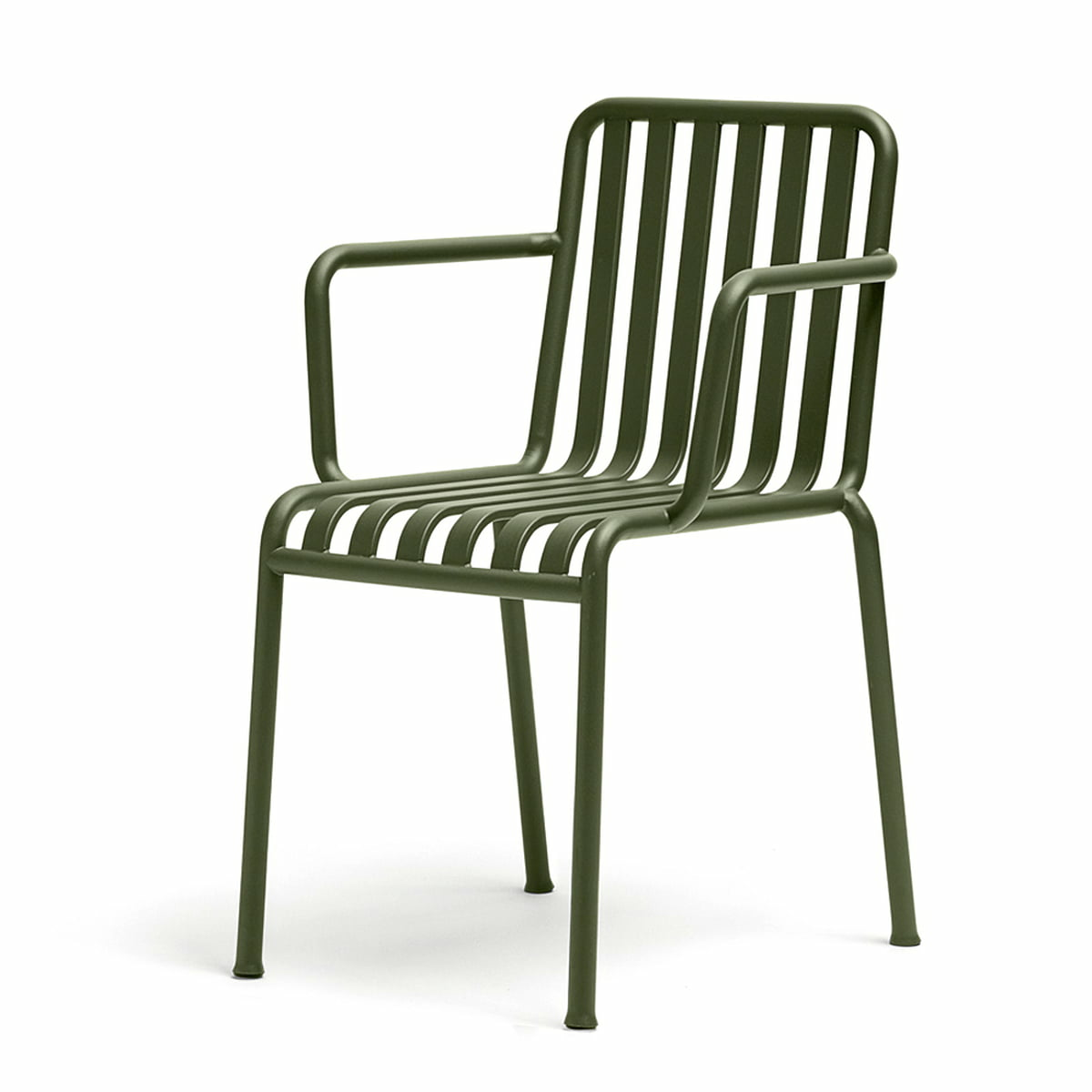 B-flokks Hay Palissade hægindastóll, garðstóll, veröndarstóll, stál hægindastóll