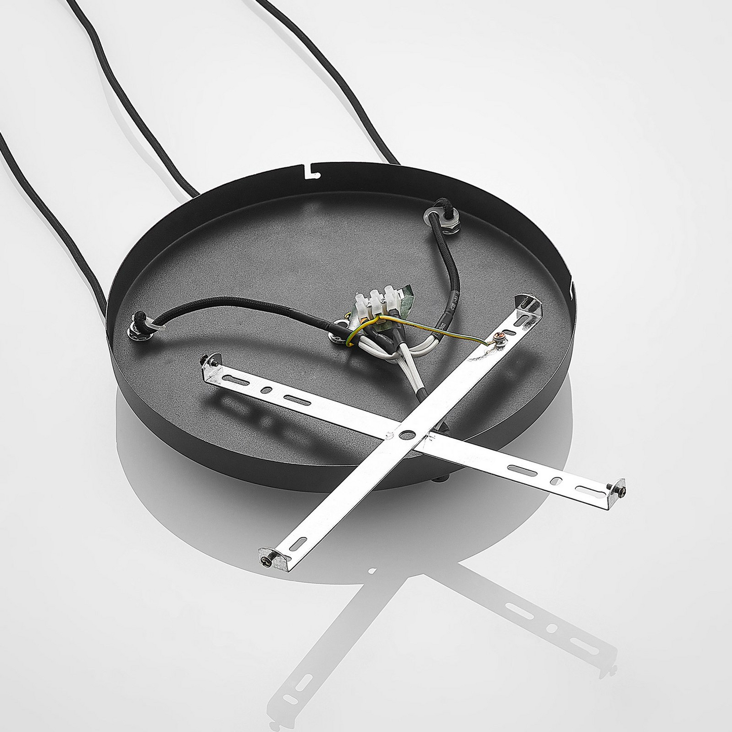 B-grade Lindby Jurian pendant light, hanging lamp, ceiling lamp, 3-bulb E27, Black 942 