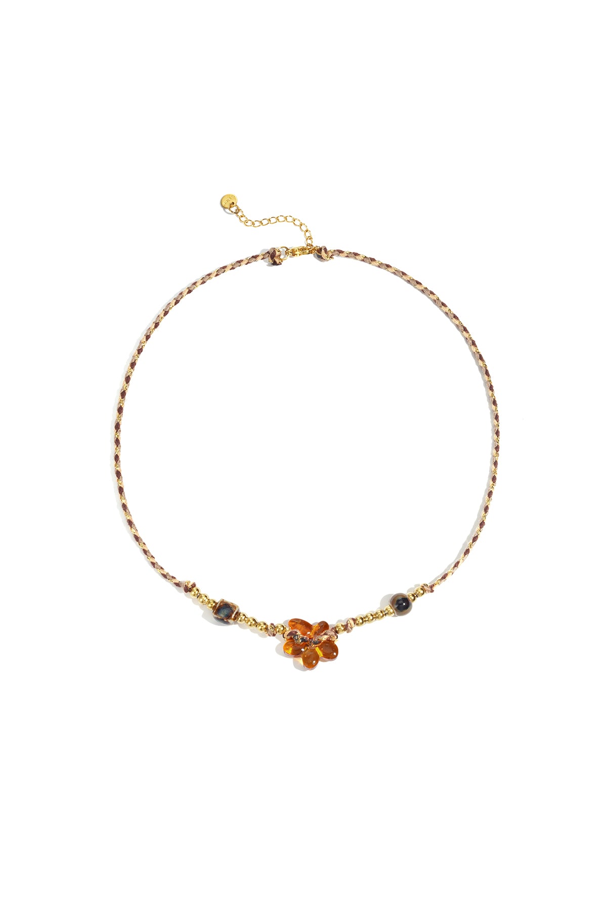 Polyester Perlen Halsketten Blume Casual Täglich Einfache Serie frauen schmuck