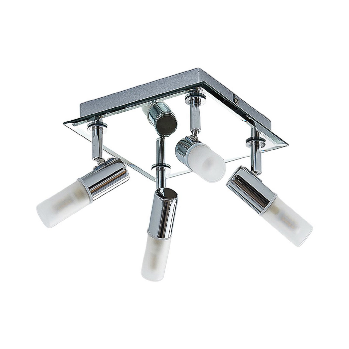 B-Ware Lindby Bad Deckenlampe Zela Deckenlampe Lampe 4 Flammig G9  32 X 32 Cm Chrom332