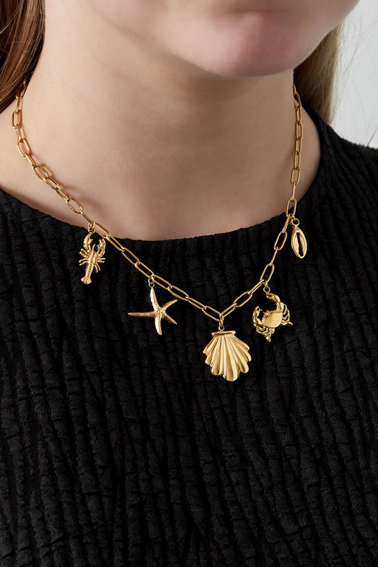 Beachy Halskette - Silberfarben