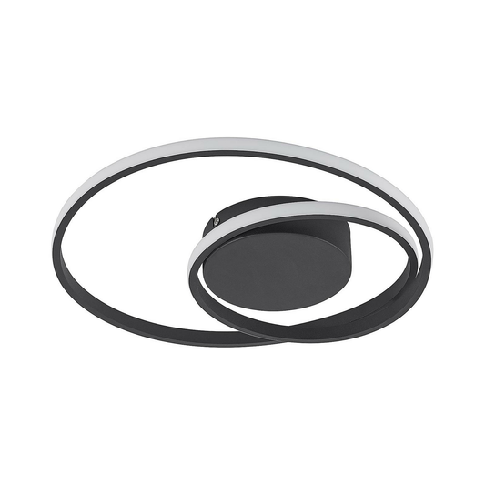 B-grade Lindby LED ceiling lamp Emisua ceiling lamp CCT dimmable 22 watts black 