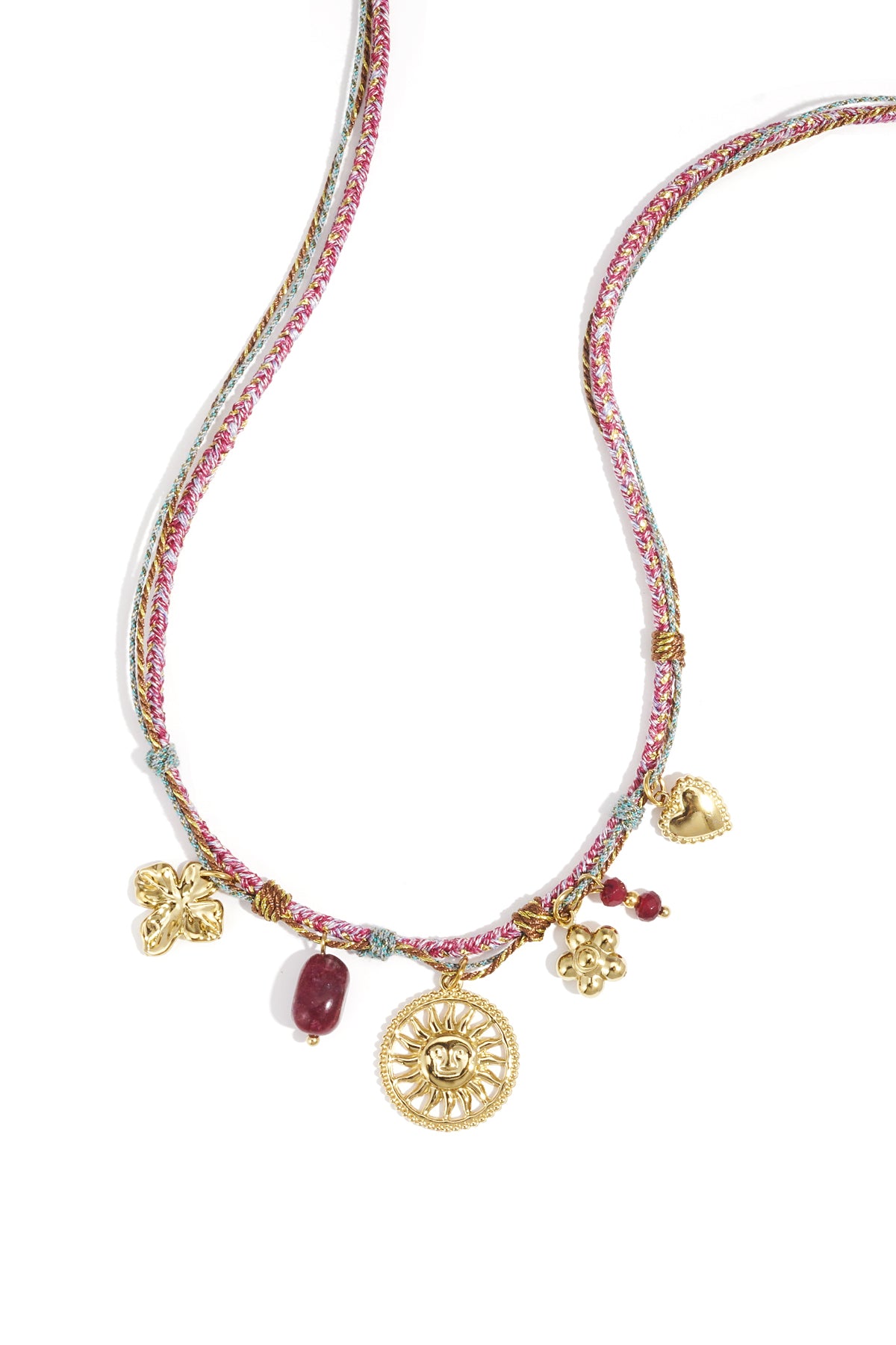 Edelstahl Anhänger Halsketten Blume Casual Täglich Einfache Serie Damenschmuck