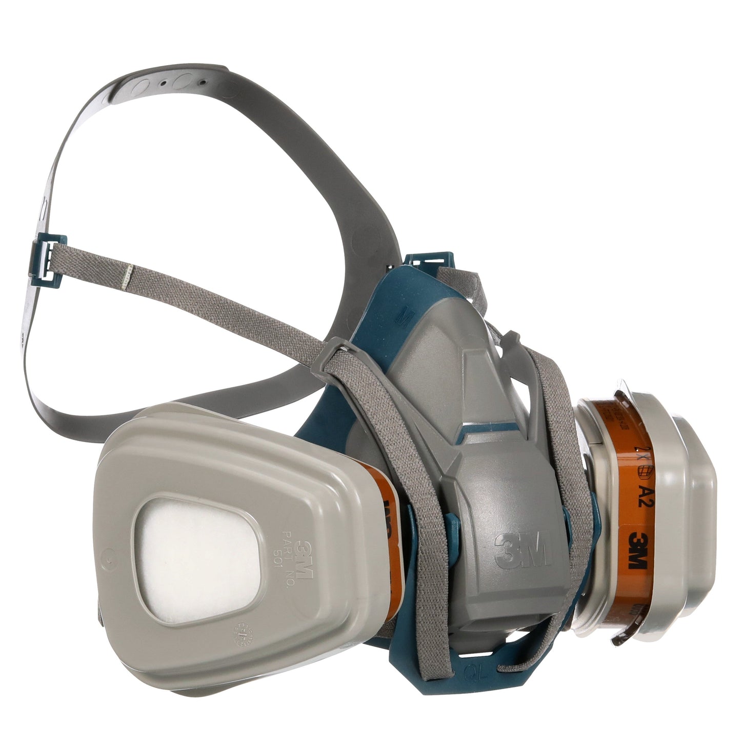 3M™ Quick Latch-Atemschutzmaske 6502QLKIT-1 mit austauschbaren Filtern, A2P3 organische Dämpfe (1x6502, 2x6055, 2x5935, 2x501) | Packung (1 Stück)
