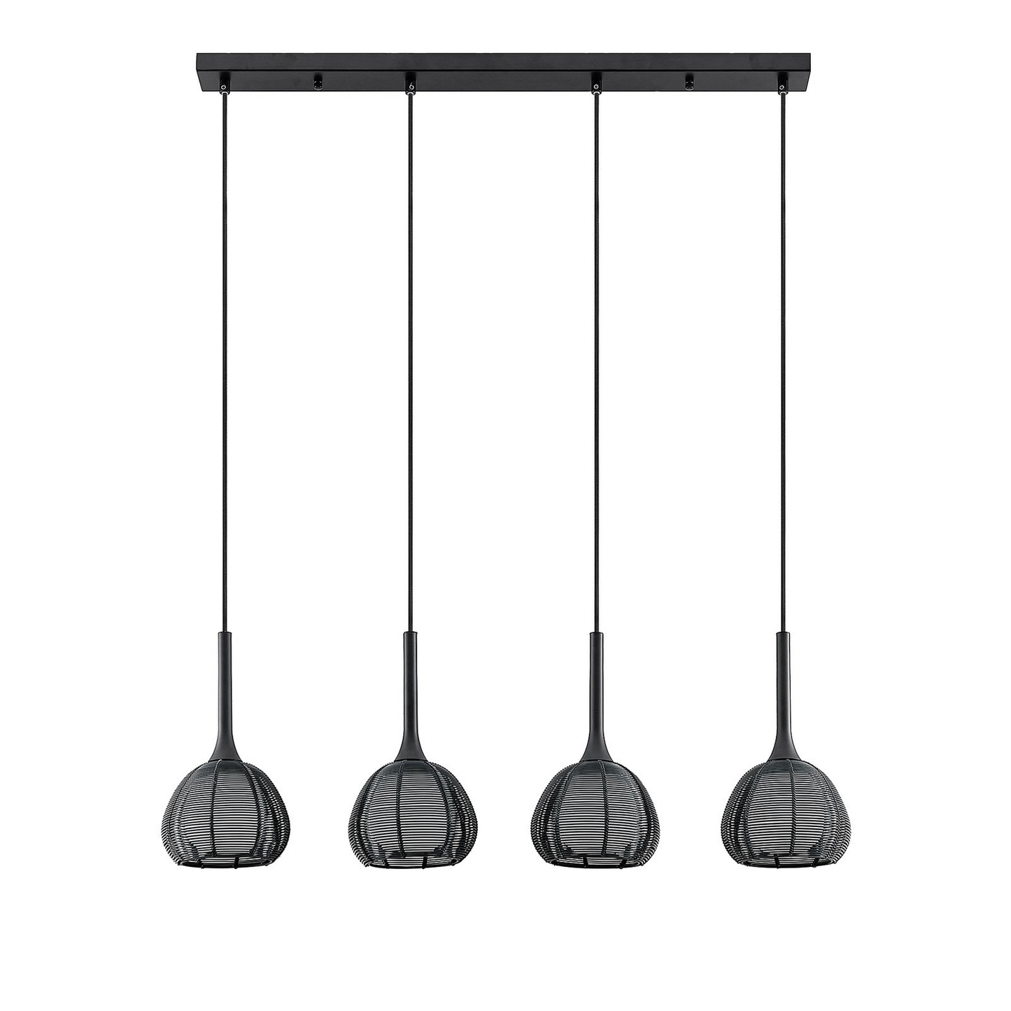 B-Ware Lucande Tetira Hängeleuchte Hängeleuchte Lampe Leuchte Esstisch 4fl Lang Schw397