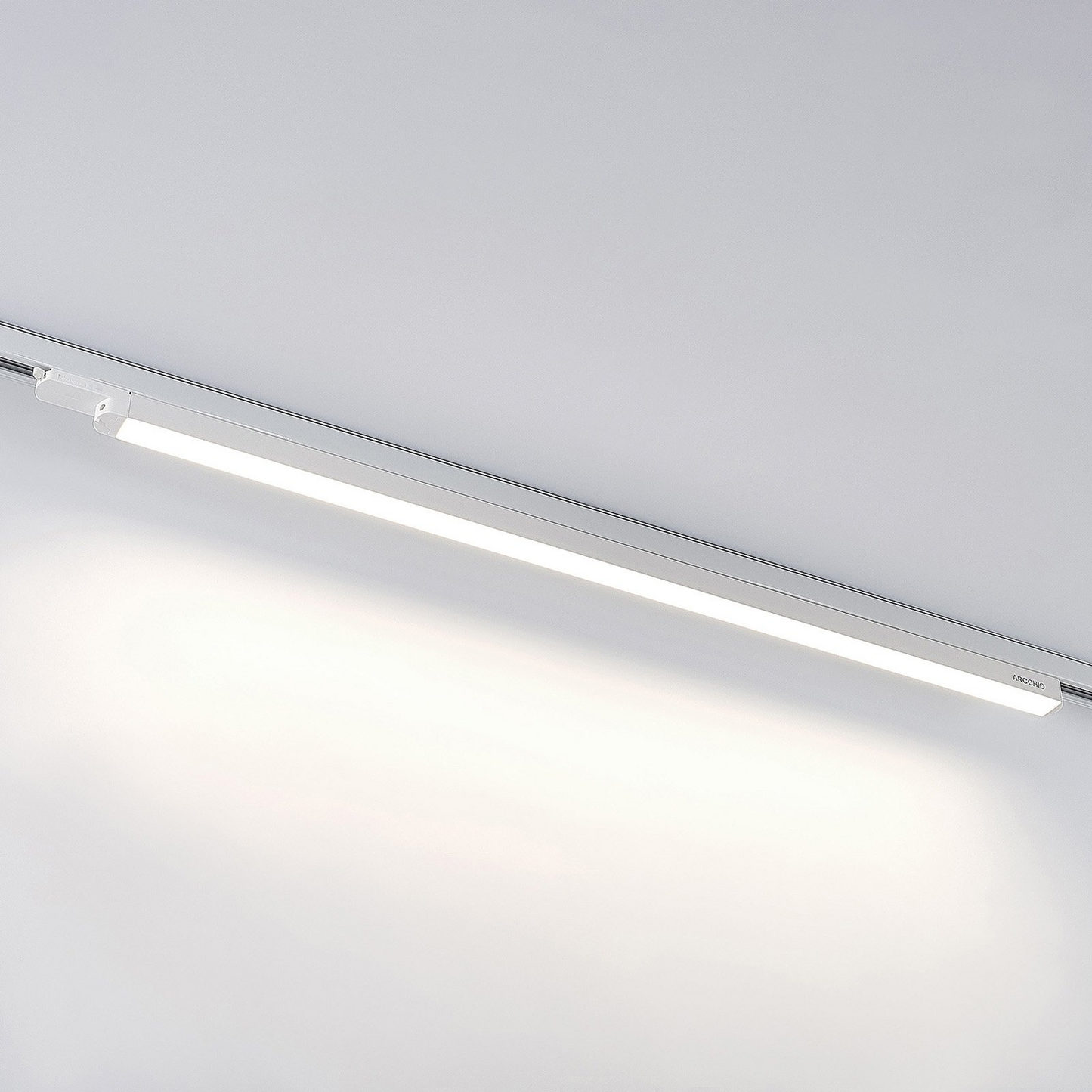 B-flokks Arcchio Harlow LED loftljós, skrautleg loftlampi, hvítur, 109 cm, 4000K LED 