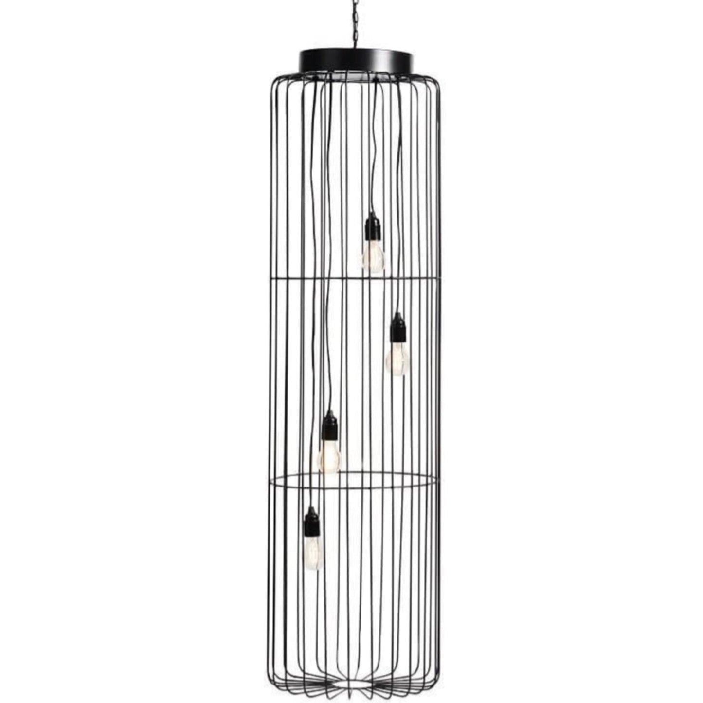 Pendelleuchte Cage schwarz