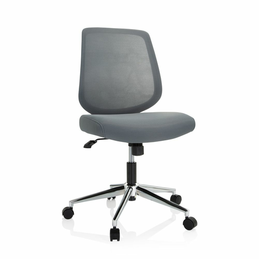 Skrifstofustóll í B-flokki, snúningsstóll Chester W, möskvaefni, grár, skrifborð Hjh Office