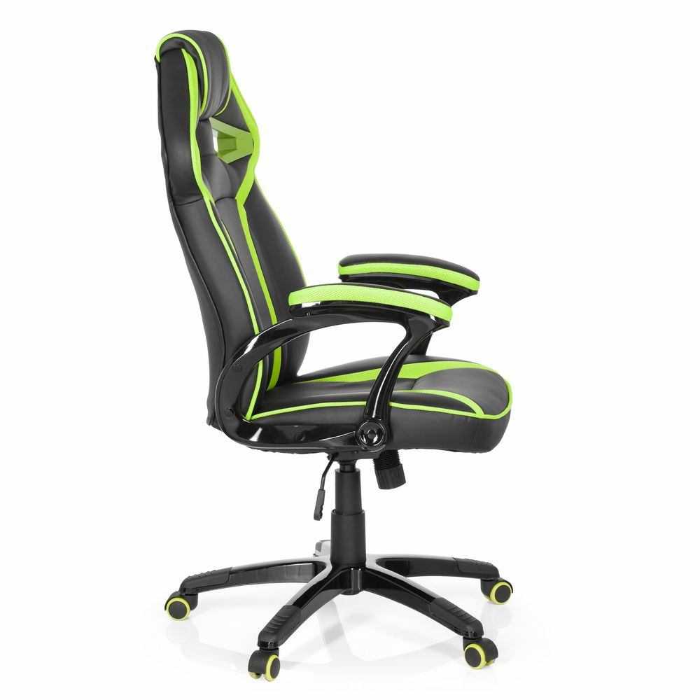 B-lager Hjh Office Guardian Gaming Chair Svartgrænt Snúningsstóll Skrifstofustóll Vinnustóll
