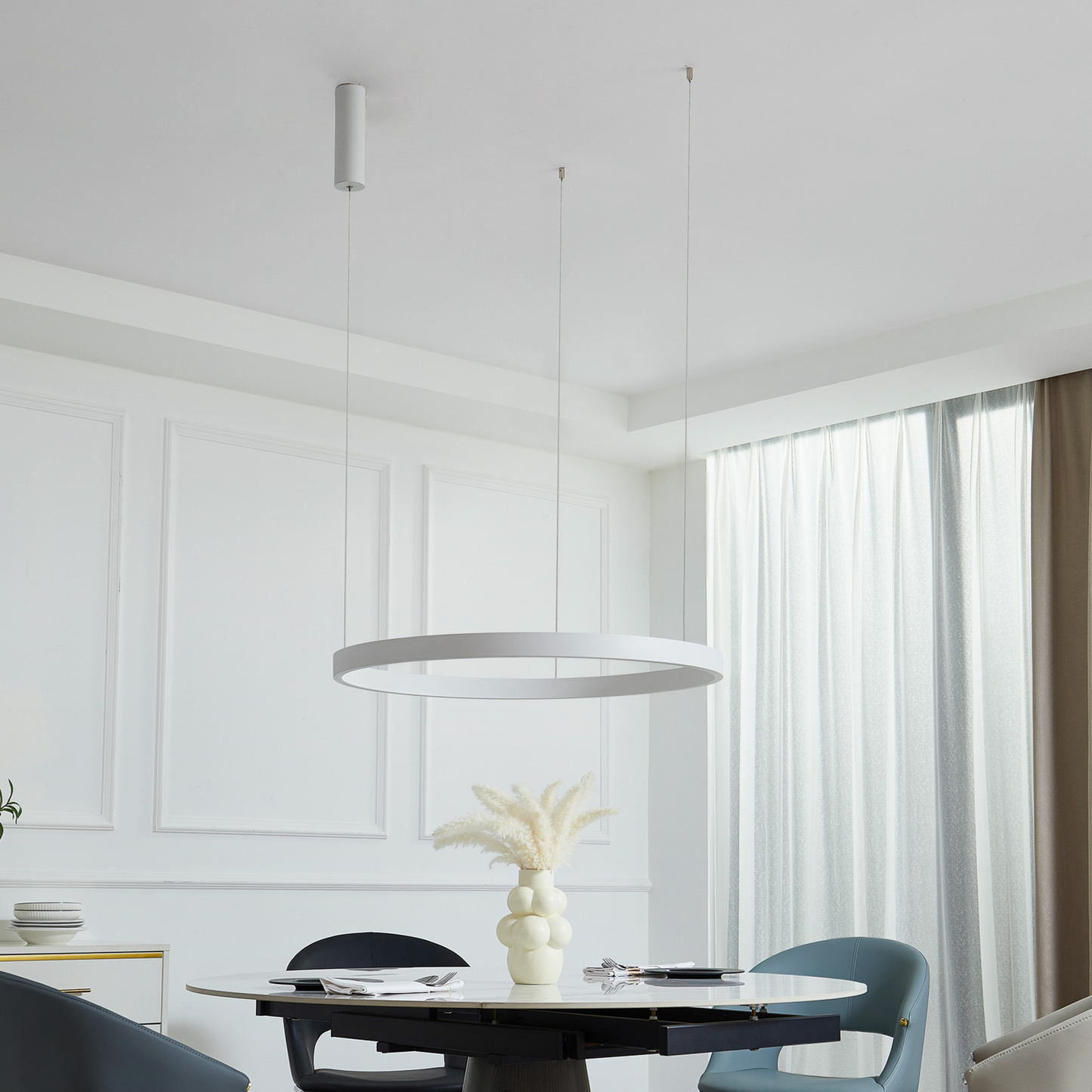 B-lager Arcchio Answin LED hengiljós 49 W hvít hengilampi lampa spot Lic228