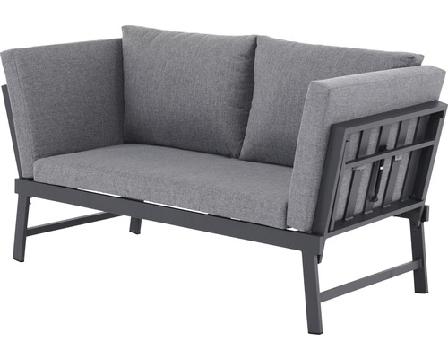 B-flokks garðbekkur frá Garden Place Leila, fjölnota bekkur með púða, 218 x 72 x 72 cm, samanbrjótanlegur