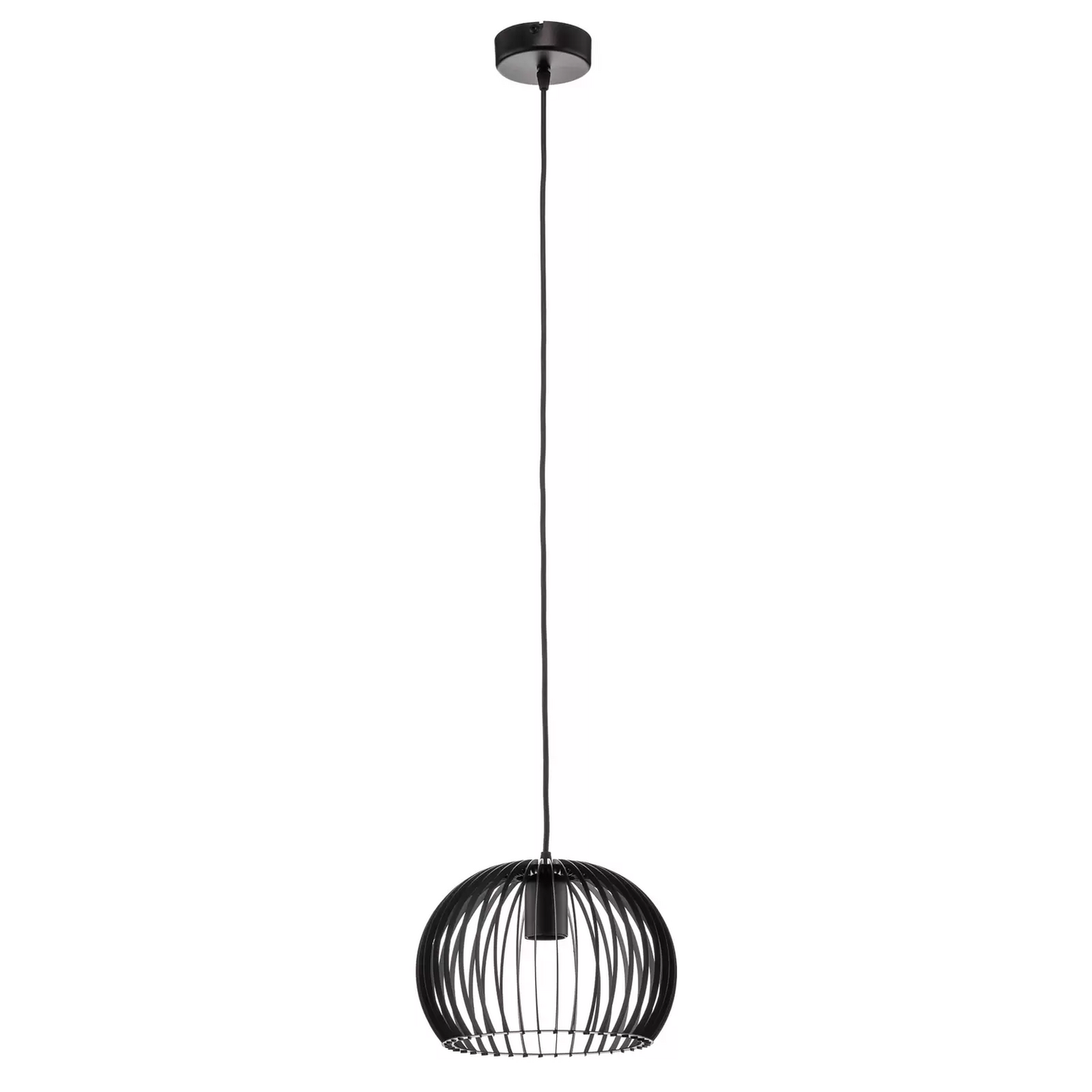 B-grade Euluna Larus pendant lamp, ceiling lamp made of black steel, single-bulb