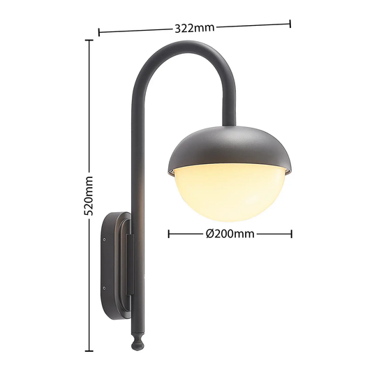 B-grade Lindby Kallie LED outdoor wall light, lamp, outdoor wall lamp, LED lamp Li947