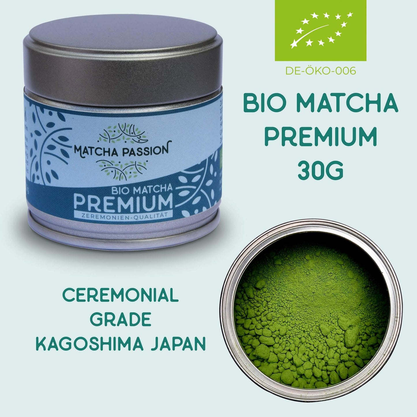 Lífræn Matcha Premium 30g dós