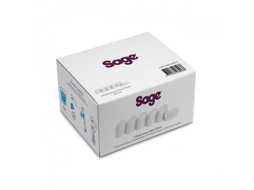 Sage BWF100 Replaceable Water Filters – Pack of 6