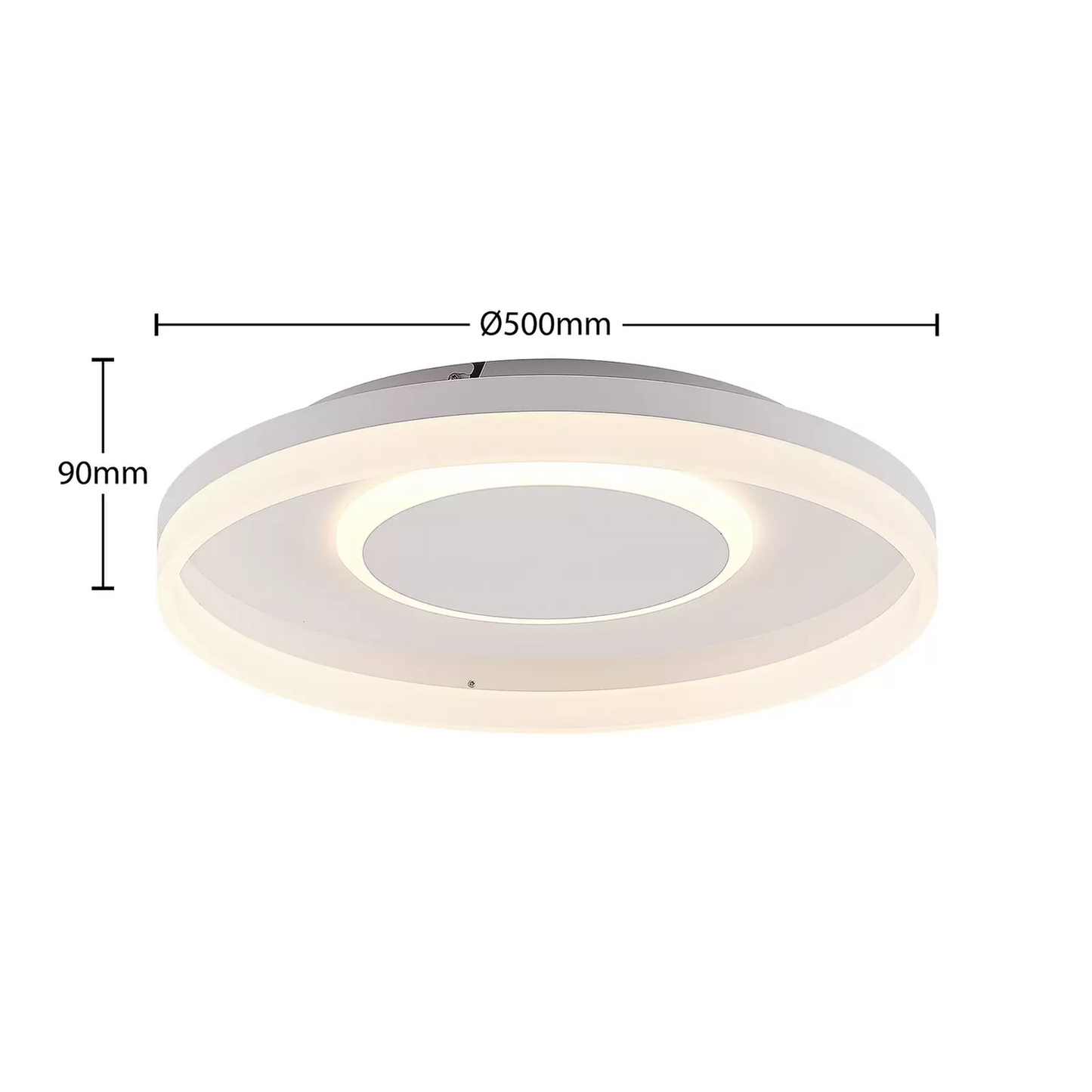 B-grade Lindby ceiling light, ceiling lamp, ceiling lamp Felisha, dimmable, white, RGBW, LED