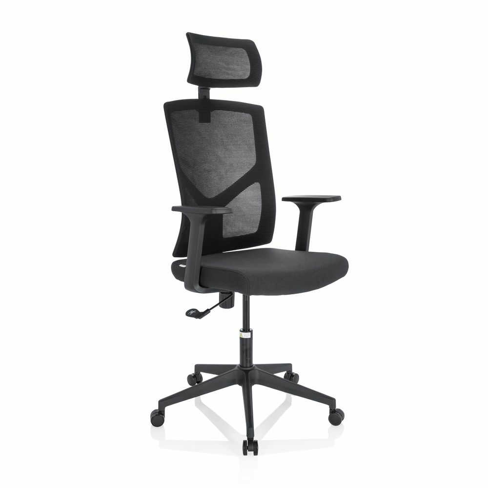 B-flokks Hjh skrifstofustóll Breton B svartur skrifborðsnet