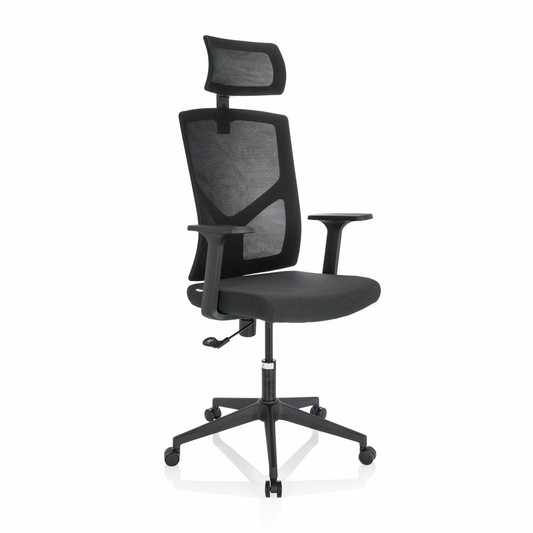 B-flokks Hjh skrifstofustóll Breton B svartur skrifborðsnet