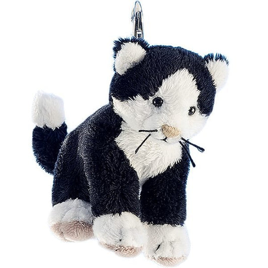 Schlüsselanhänger Katze "Caesar" schwarz ca. 12 cm