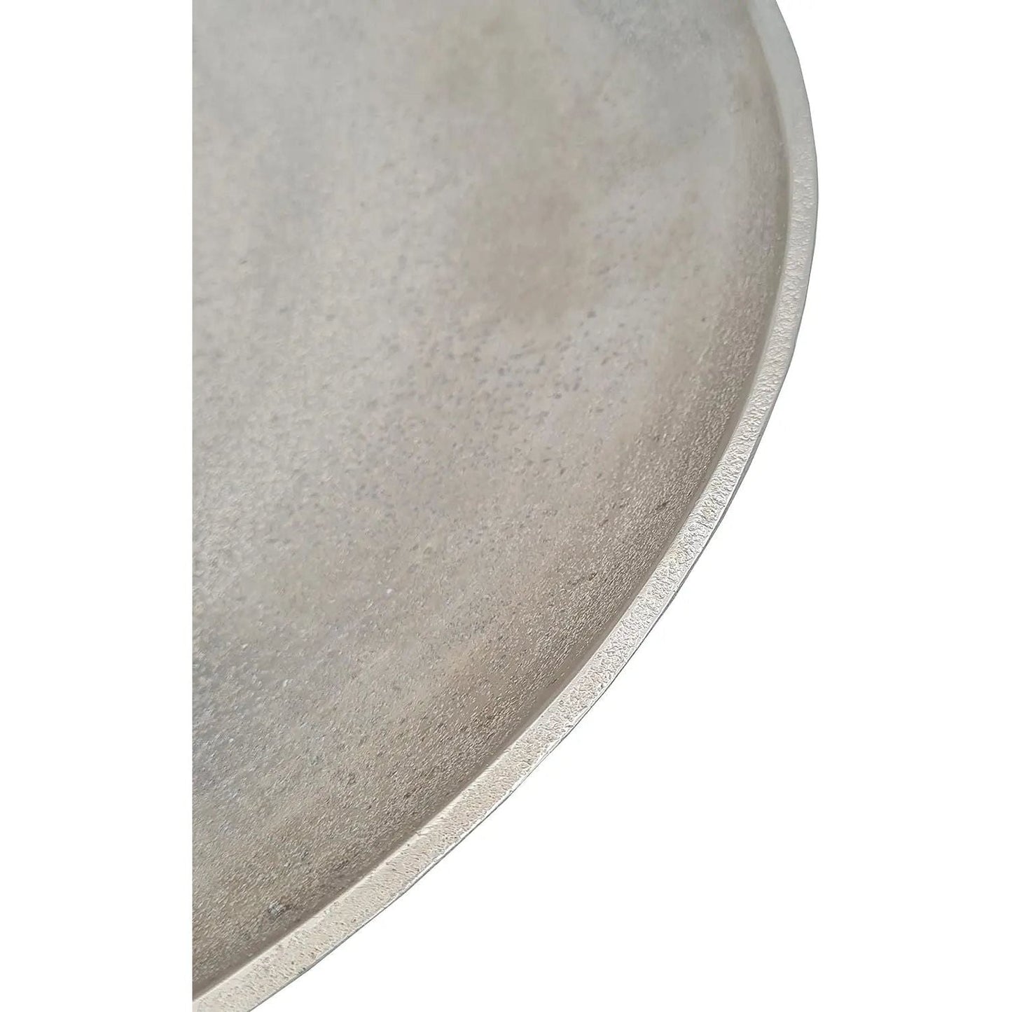 Dekoschale MILA silber Metall Schale Deko Teller Kerzenschale Ø 38 cm