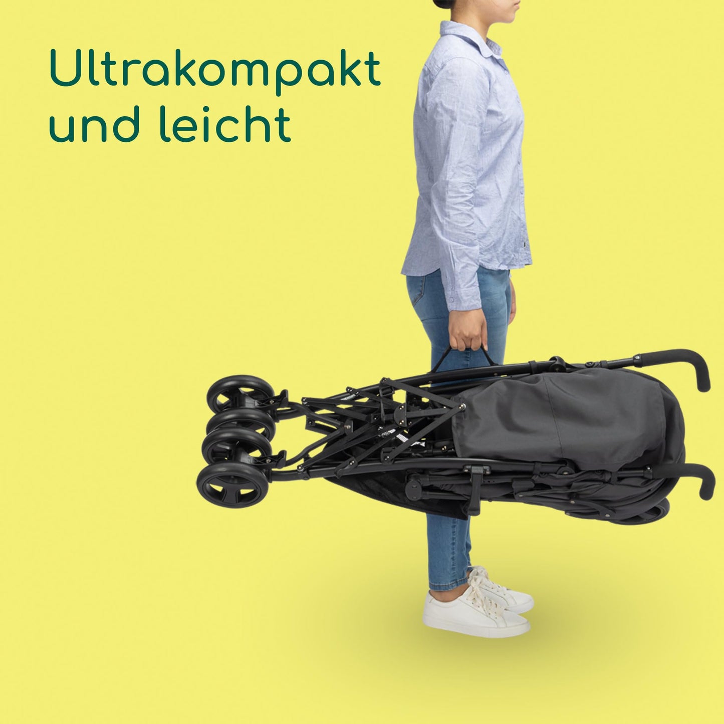 Bebeconfort Rainbow, barnavagn, nettur og meðfærilegur, 6 mánaða til 4 ára, allt að 22 kg, steinefnagrafít