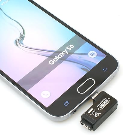 System-S vinklaður tengill (hægri) Micro USB í Micro USB millistykki