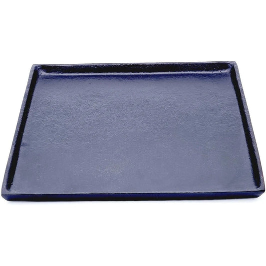 Dekoteller schwarz Dekoschale Metall Teller Schale Alu Deko 25x25 cm