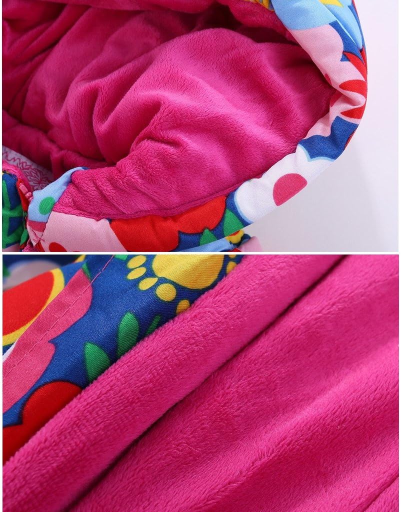 Baby Winter Overall with Hood, Snowsuits with Gloves and Booties, Girls' and Boys' Warm Clothing Set 