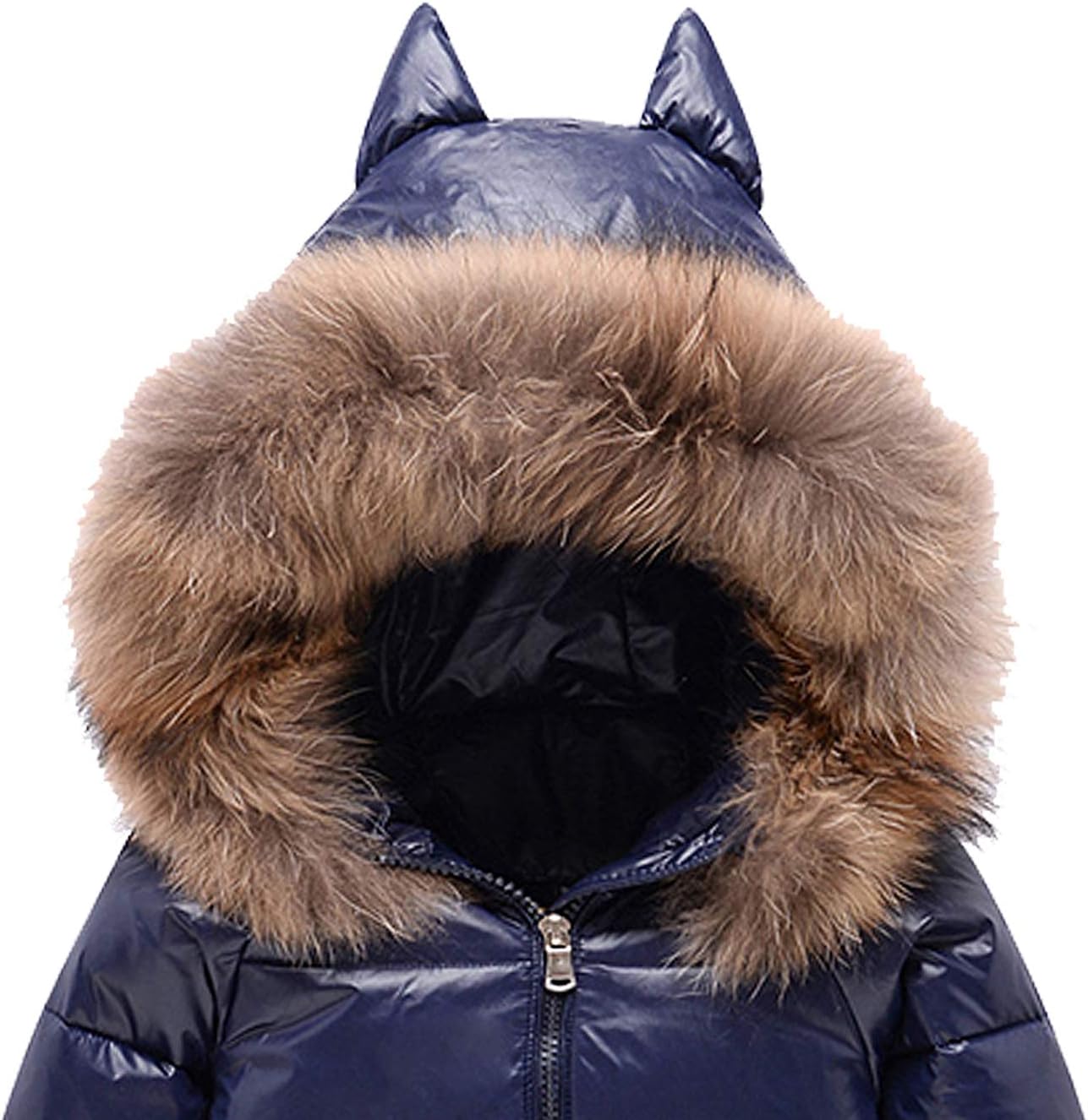 amropi skíðagalli fyrir stelpur, snjógalli fyrir börn, dúnjakki með hettu + skíðabuxur, tveggja hluta fatasett, vetrargalli fyrir 1-5 ára 