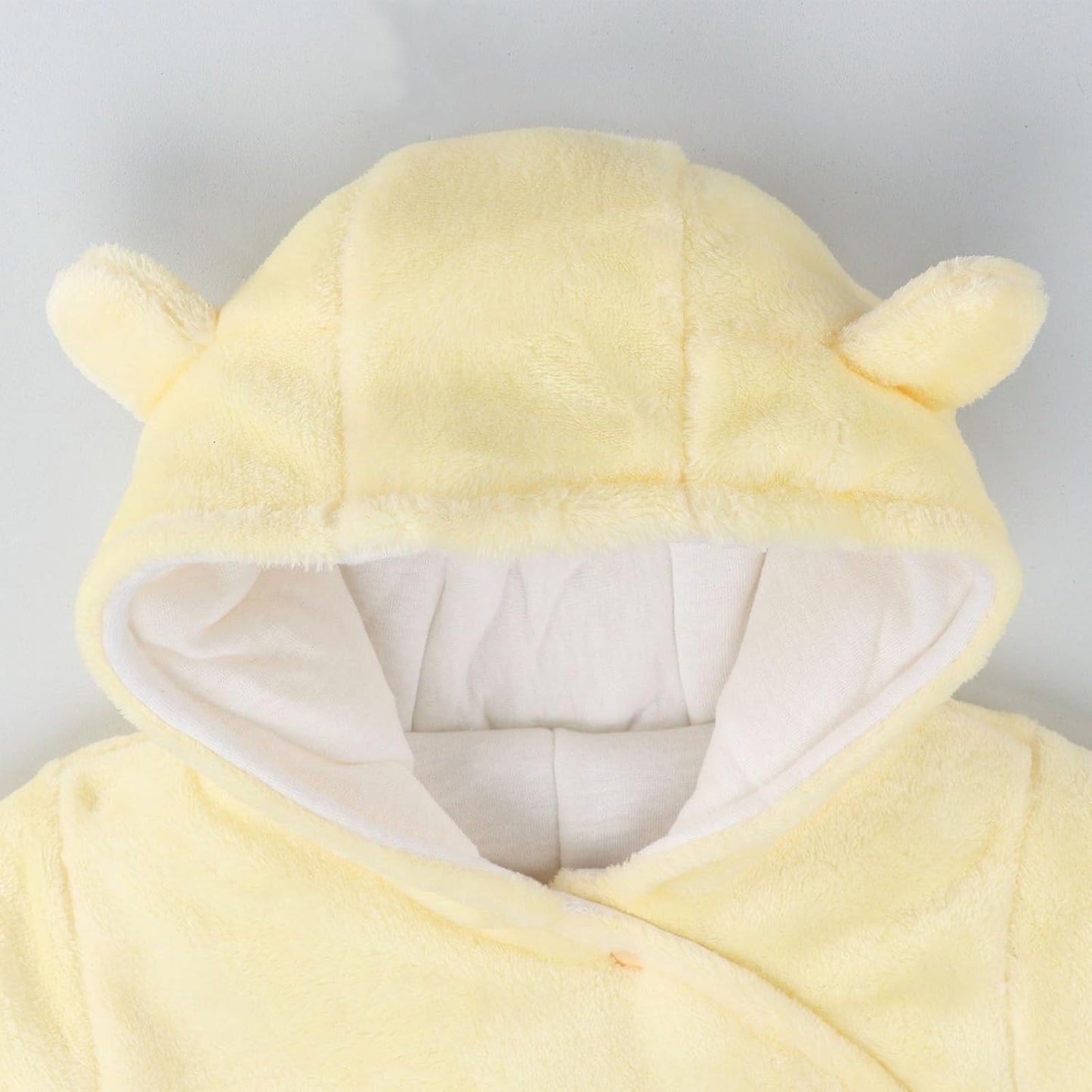 Vetrargalli með hettu fyrir börn, snjógalli, flannelspil, leikgalli með fótum, teiknimyndagalla, föt 0-3 mánaða 