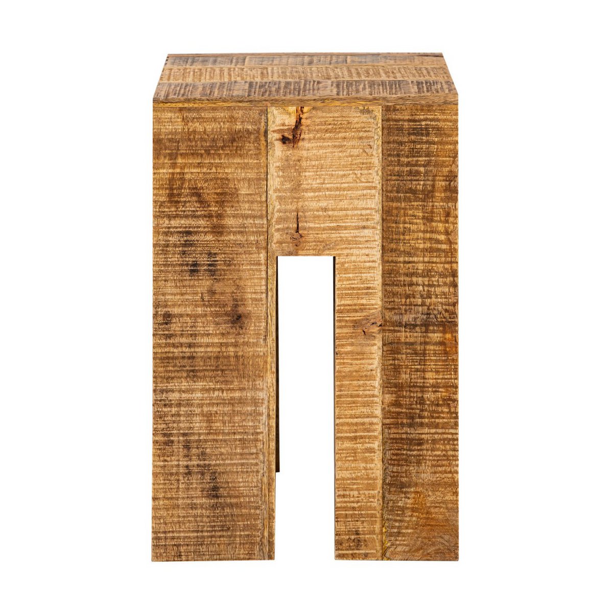 Hocker quadratisch - 28 x 45 x 28 cm - Blumenhocker Blumensäule - Mangoholz