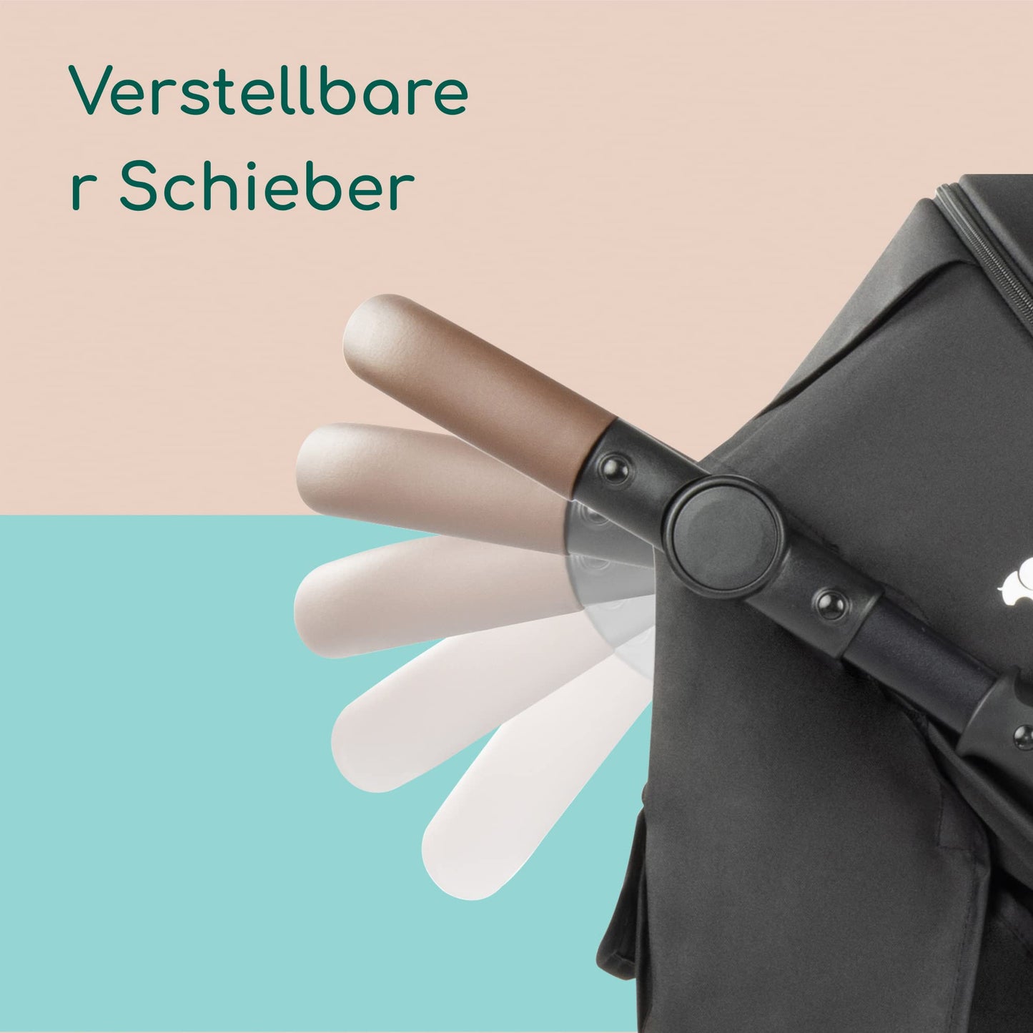 Bebeconfort Zephir, nettur barnavagn, 0-4 ára (allt að 22 kg), léttur ferðavagn (4,5 kg), stærð í farþegarými, flatt og stillanlegt sæti, geymslukörfa, Mineral Green