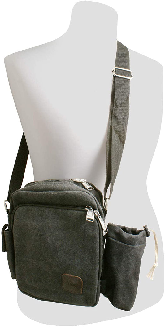 System-S Univeral mit Getränkehalter Umhängetasche, 26 cm, Schwarz
