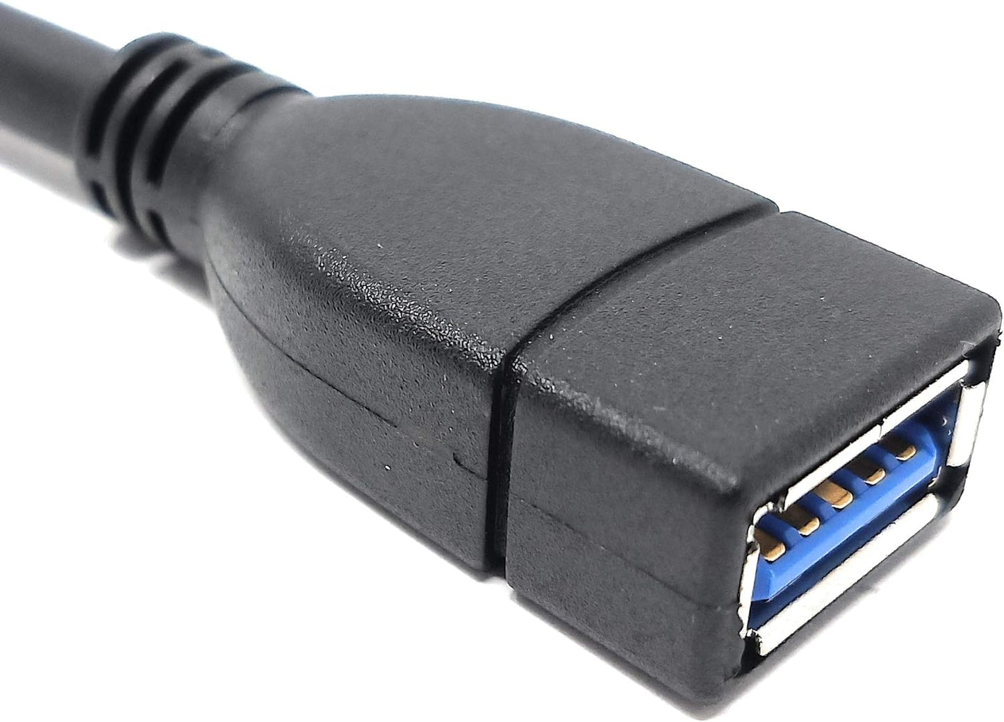 System-S USB 3.0 Typ A (male) auf USB 3.0 Typ A (female) Ladekabel Datenkabel Verlängerungskabel 11 cm