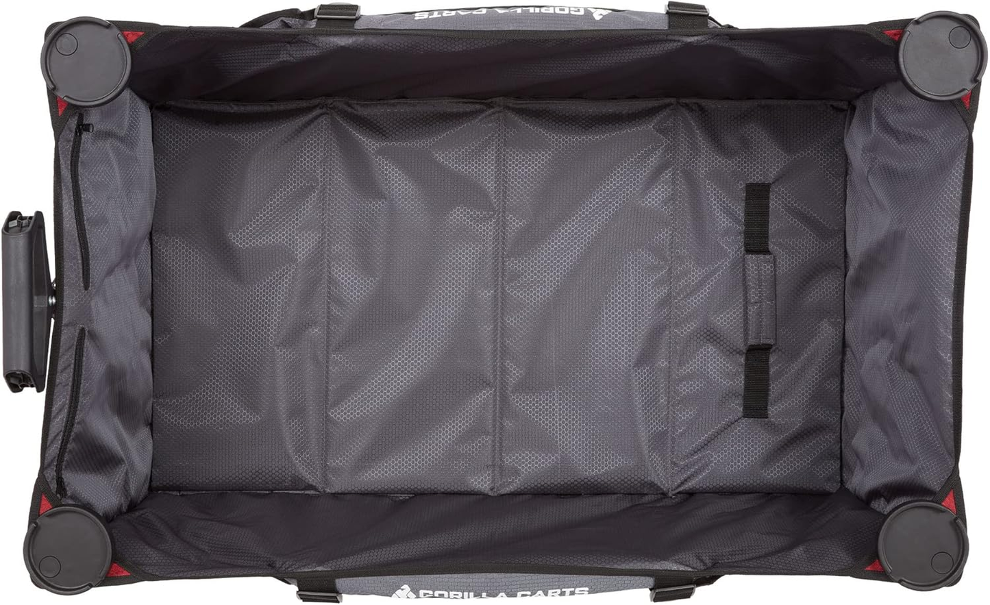 B-flokks Gorilla vagnar hátíðarvagn handvagn tjaldvagn XXL Bollerwagen 185 L rauður