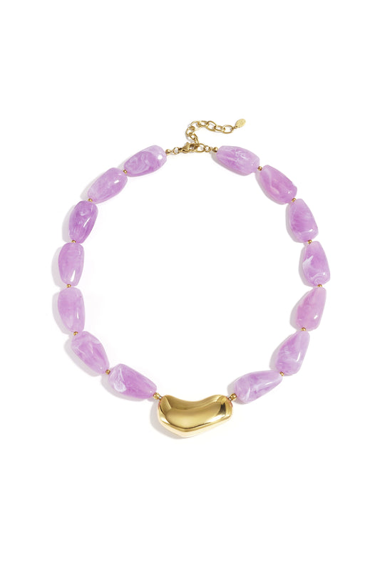 Acrylperlen-Halsketten, schlichte und lässige Alltags-Serie, Damenschmuck