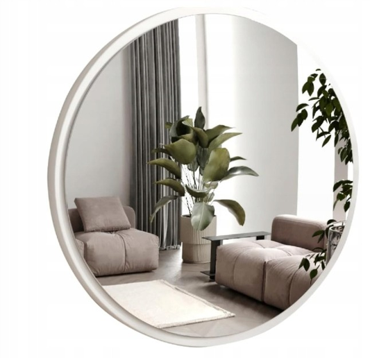 B-grade Gozos wall mirror, hanging mirror, round mirror 78x78 cm, Obejo decorative mirror